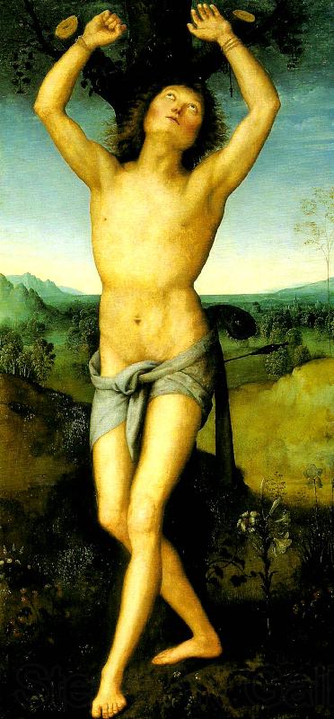 Pietro Perugino st sebastian France oil painting art
